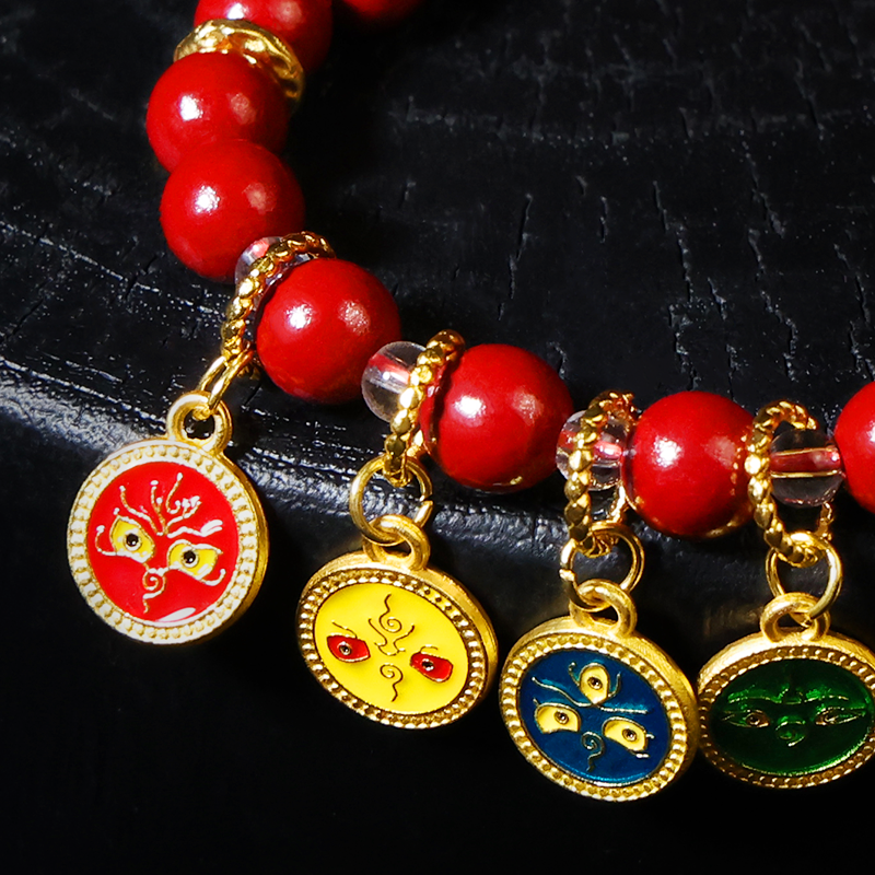 Five Wealth Gods Thangka Cinnabar Bracelet-Peace at Home & Remove Bad EnergyGLETERYTraditional Chinese Jian Zhan ceramic teacup
