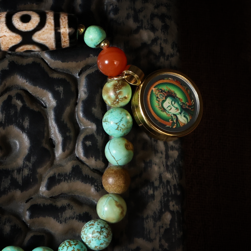 Tangka Turquoise Dzi Bead Bracelet -Family Harmony & Remove Bad EnergyGLETERYTraditional Chinese Jian Zhan ceramic teacup
