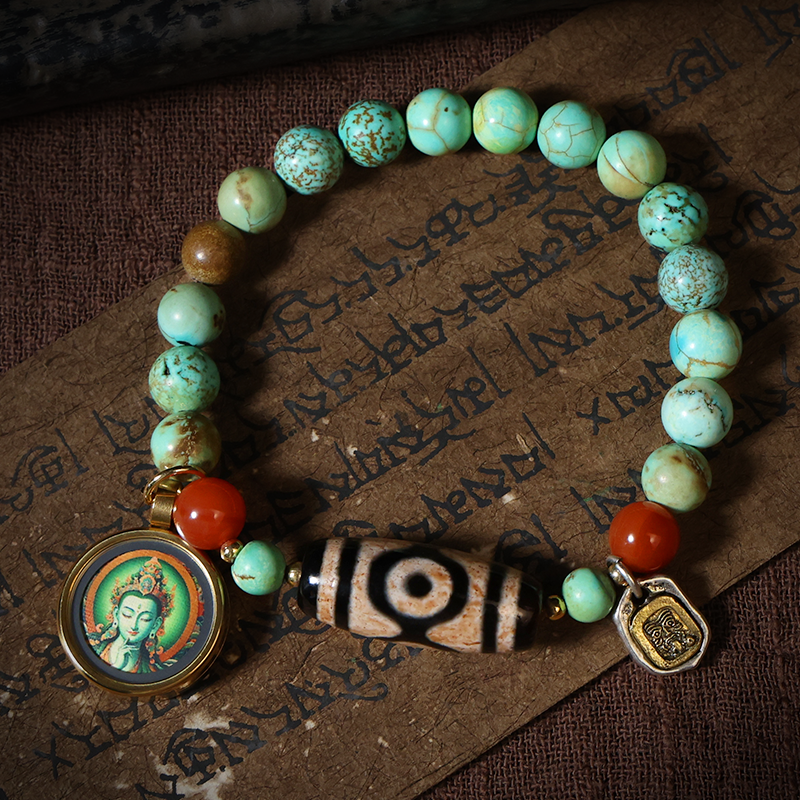 Tangka Turquoise Dzi Bead Bracelet -Family Harmony & Remove Bad EnergyGLETERYTraditional Chinese Jian Zhan ceramic teacup