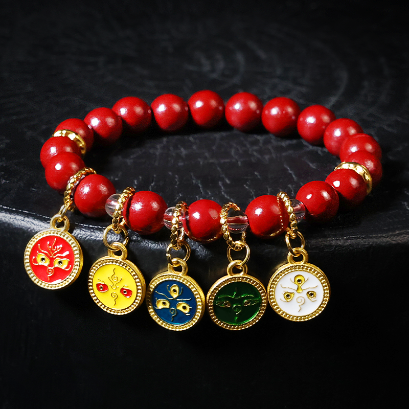 Five Wealth Gods Thangka Cinnabar Bracelet-Peace at Home & Remove Bad EnergyGLETERYTraditional Chinese Jian Zhan ceramic teacup