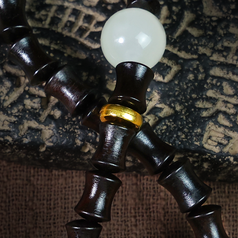 Sandalwood Bamboo Knot Bracelet-Creative Ideas &  Avoid Bad LuckGLETERYTraditional Chinese Jian Zhan ceramic teacup