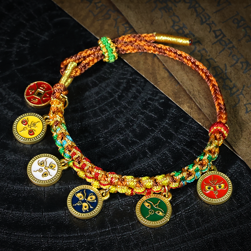 Tibetan Thangka Five Wealth Gods Woven Bracelet- Bring More MoneyGLETERYTraditional Chinese Jian Zhan ceramic teacup